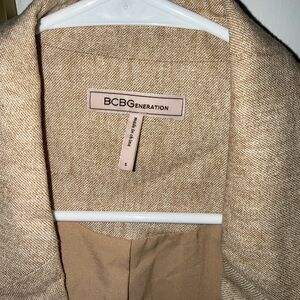 BCBGeneration Beige Textured Jacket